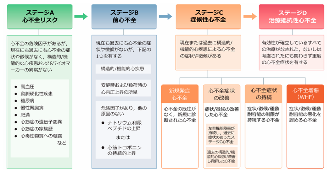 心不全のステージ分類